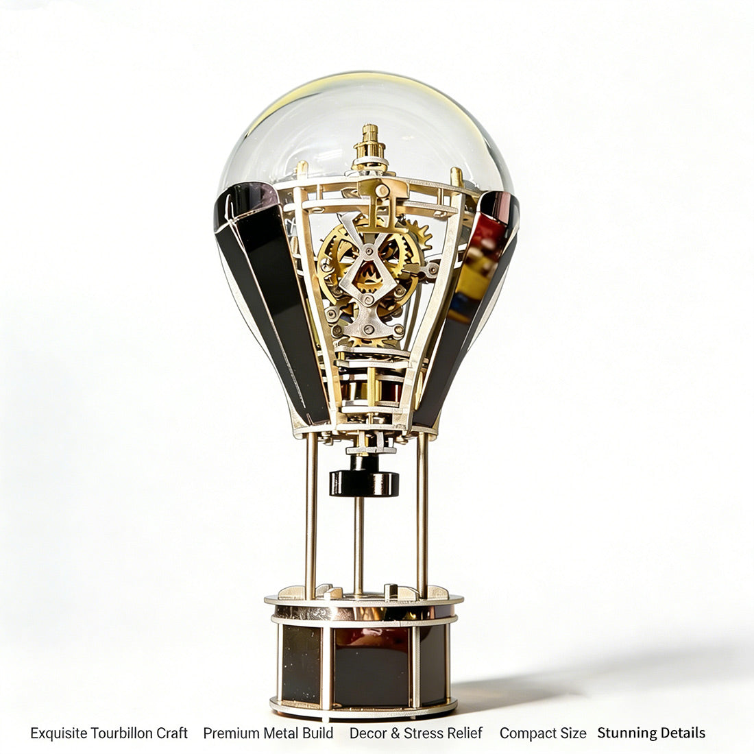 Kinetic Hot Air Balloon Tourbillon Mechanical Sculpture