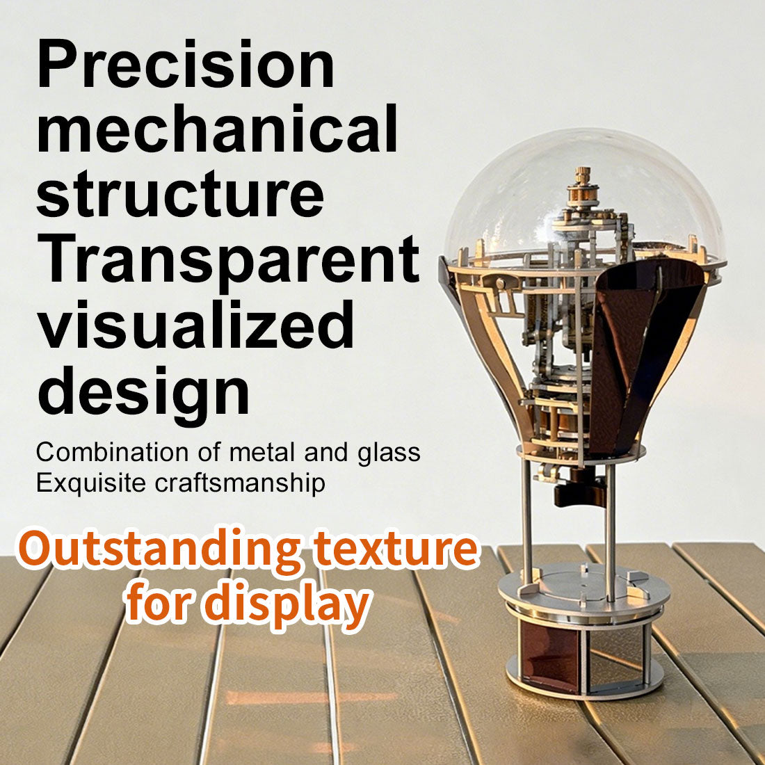 Kinetic Hot Air Balloon Tourbillon Mechanical Sculpture