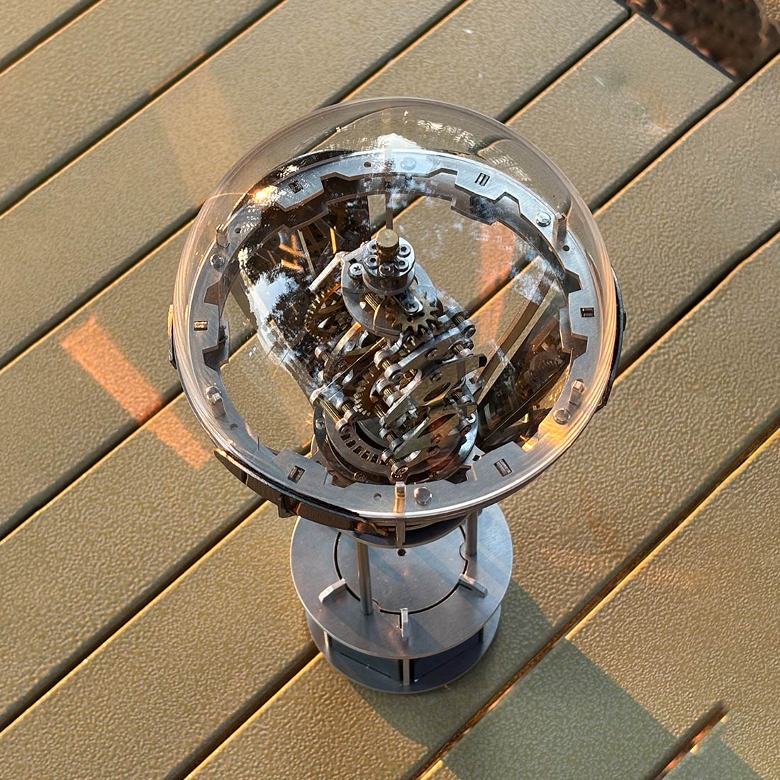 Kinetic Hot Air Balloon Tourbillon Mechanical Sculpture