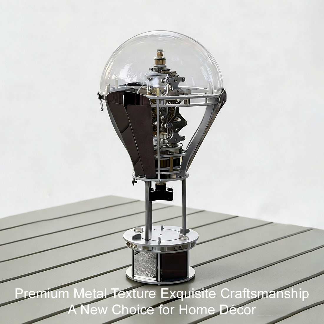 Kinetic Hot Air Balloon Tourbillon Mechanical Sculpture
