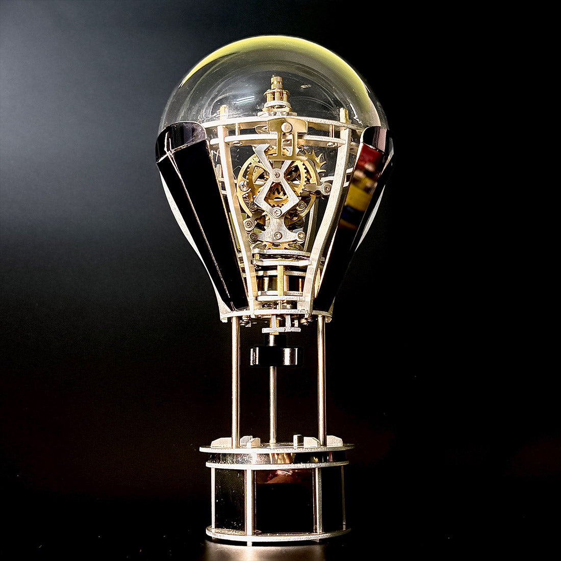 Kinetic Hot Air Balloon Tourbillon Mechanical Sculpture