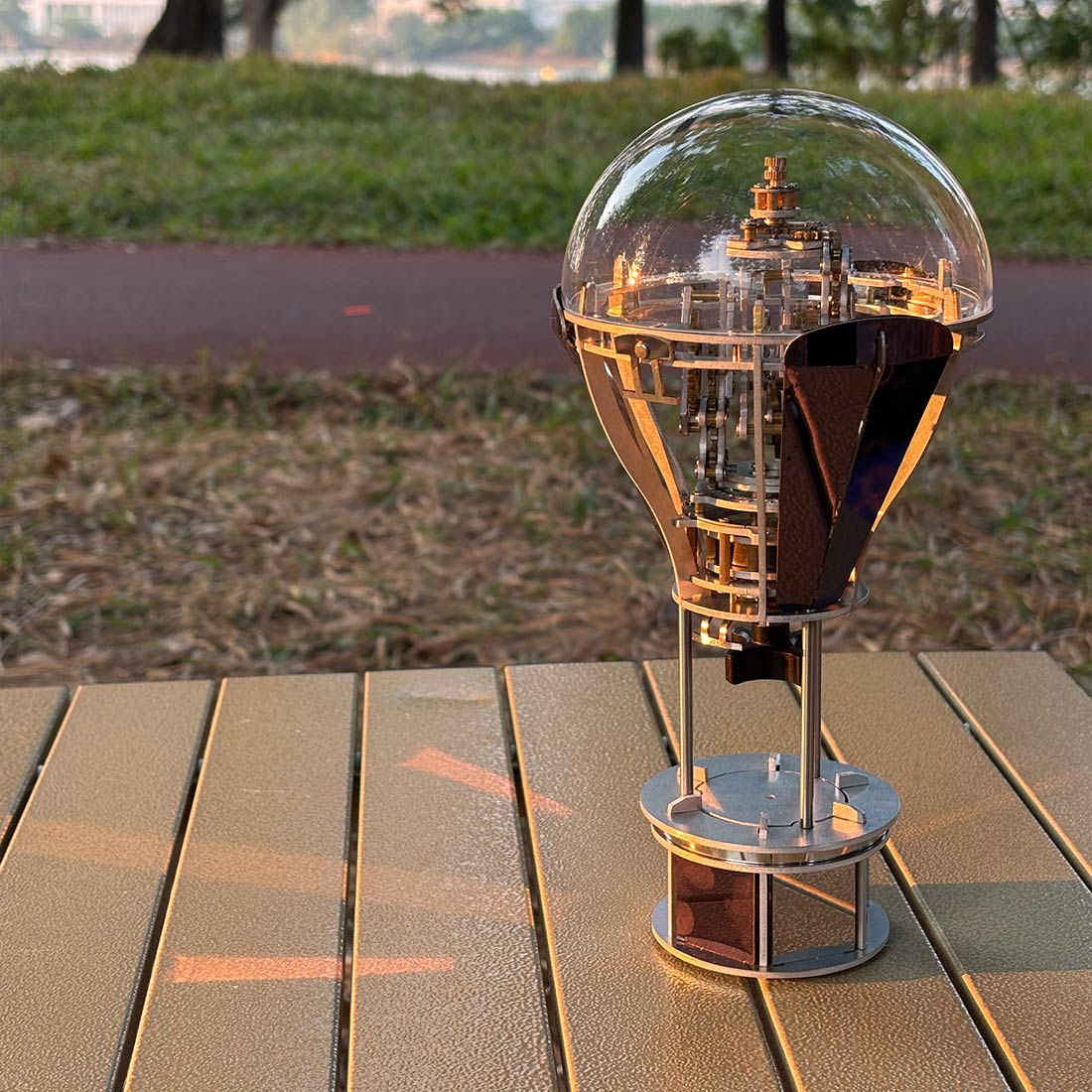 Kinetic Hot Air Balloon Tourbillon Mechanical Sculpture