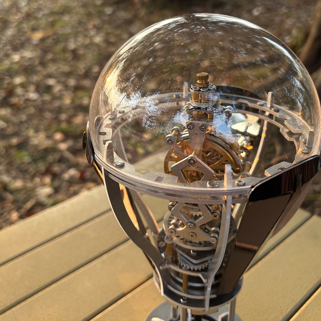 Kinetic Hot Air Balloon Tourbillon Mechanical Sculpture