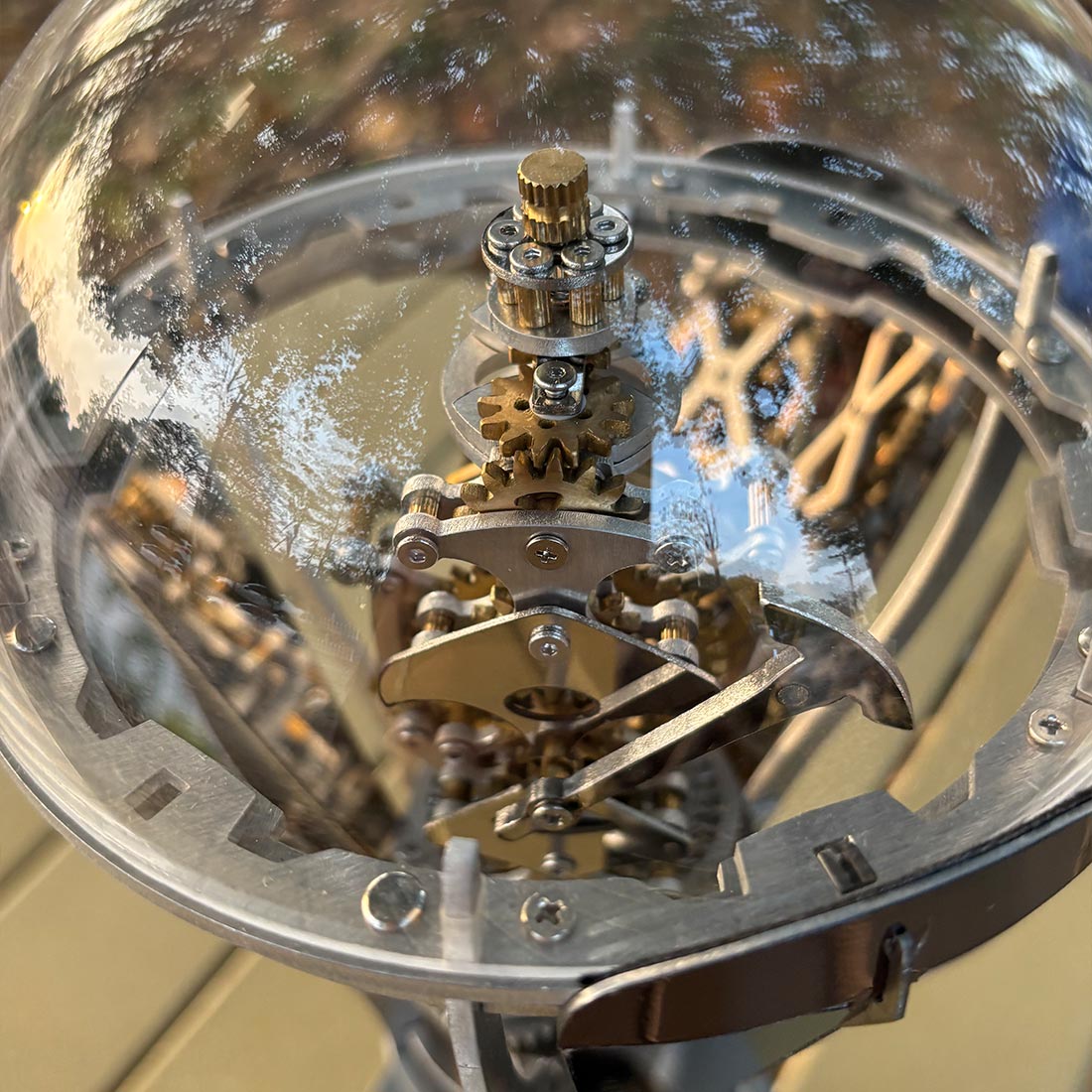 Kinetic Hot Air Balloon Tourbillon Mechanical Sculpture