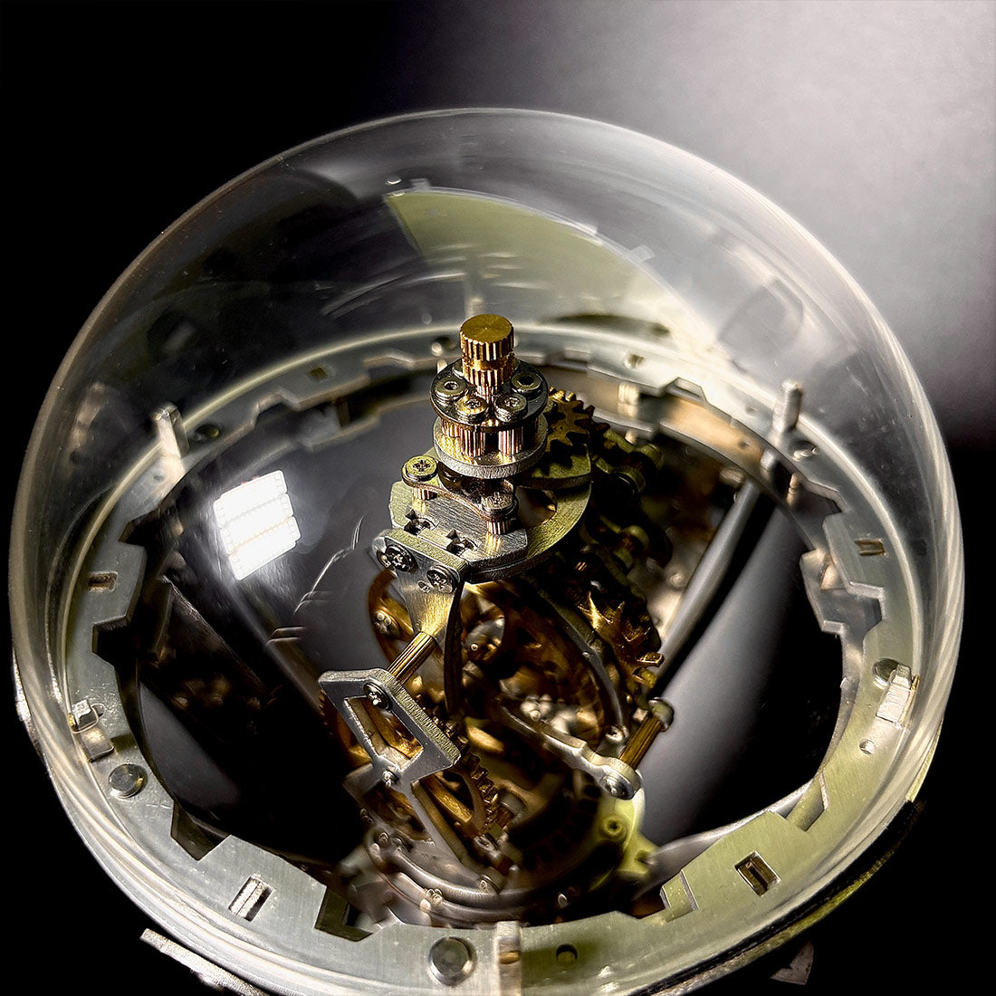 Kinetic Hot Air Balloon Tourbillon Mechanical Sculpture