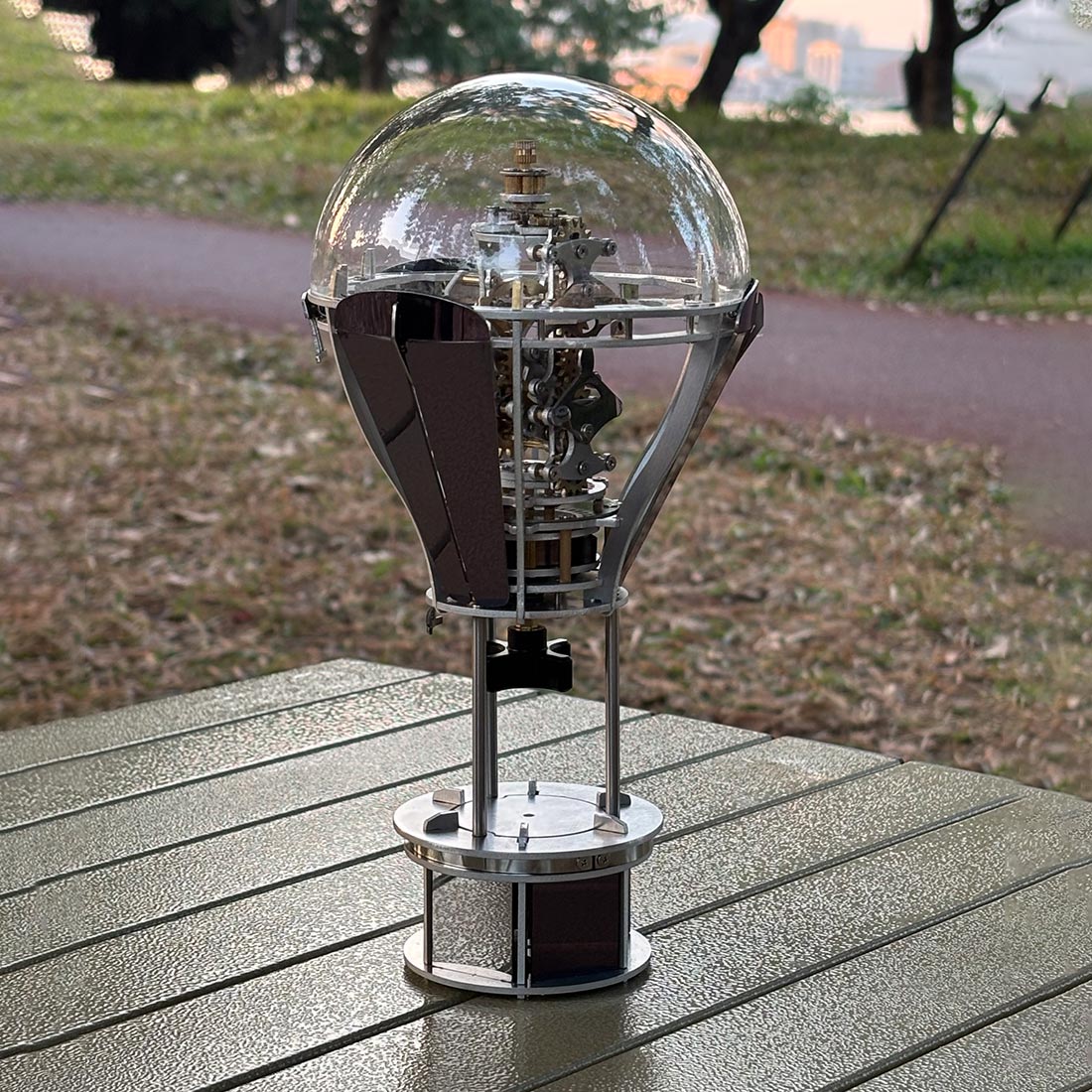 Kinetic Hot Air Balloon Tourbillon Mechanical Sculpture