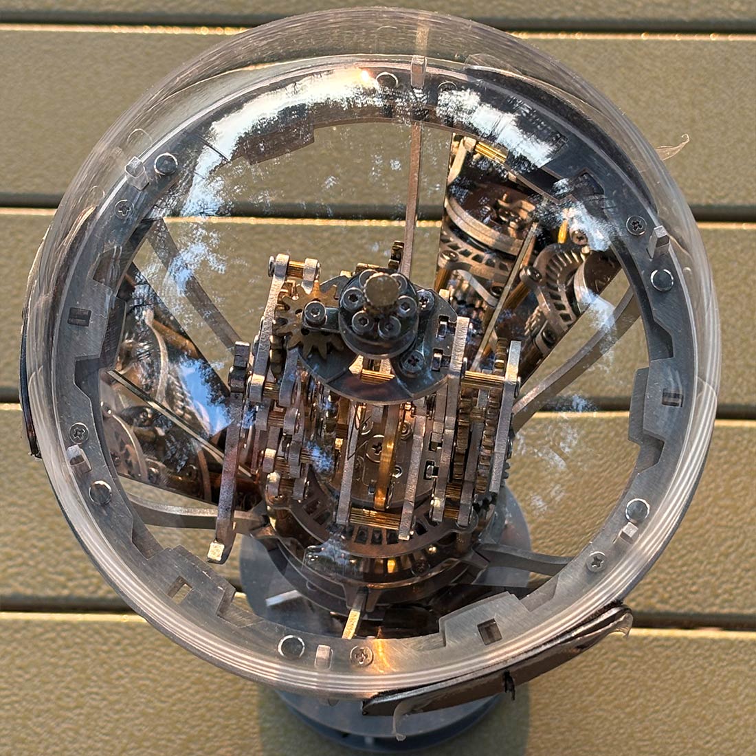 Kinetic Hot Air Balloon Tourbillon Mechanical Sculpture