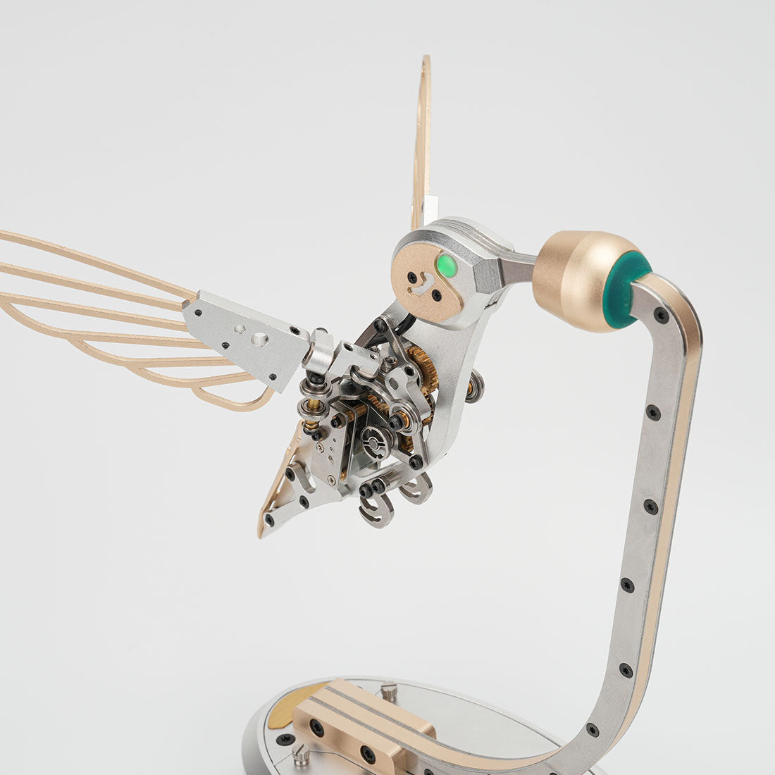 Mechanical 3D Metal Flapping Hummingbird Automata Kinetic Sculpture Kits