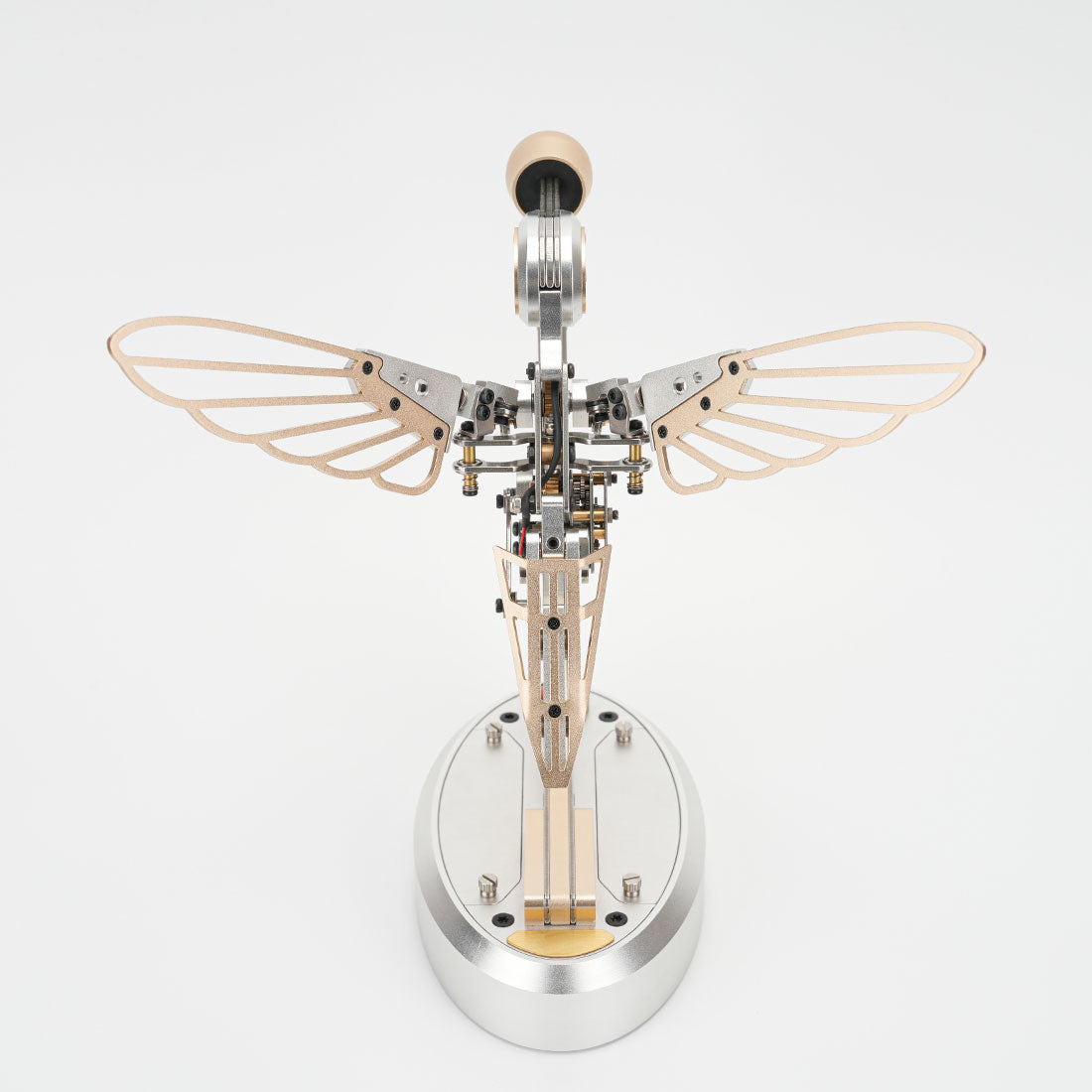 Mechanical 3D Metal Flapping Hummingbird Automata Kinetic Sculpture Kits