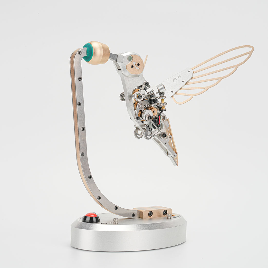 Mechanical 3D Metal Flapping Hummingbird Automata Kinetic Sculpture Kits