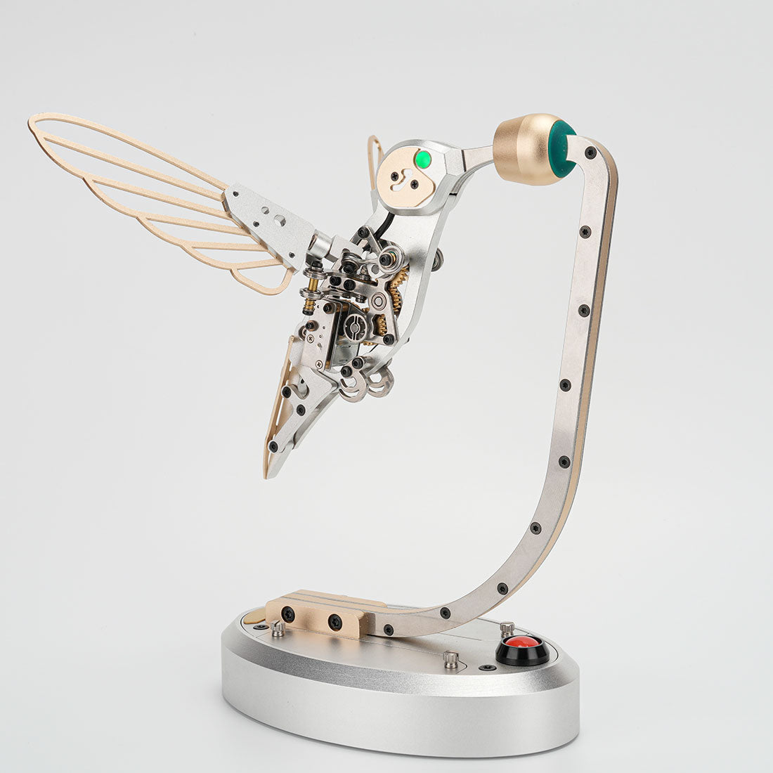 Mechanical 3D Metal Flapping Hummingbird Automata Kinetic Sculpture Kits