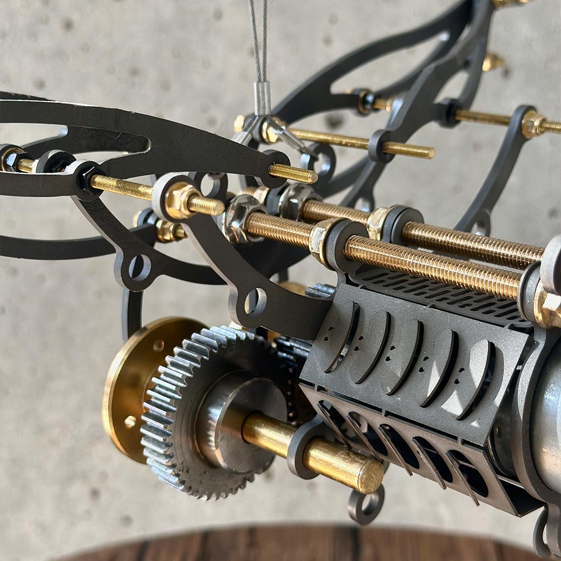 Mechanical Flying Bird Da Vinci Ornithopter Flying Machine 3D Metal Model