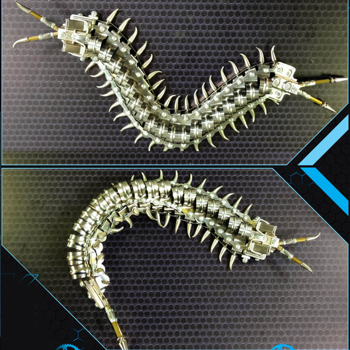 Mechanical Flying Centipede 3D Metal Model Kits Ornament