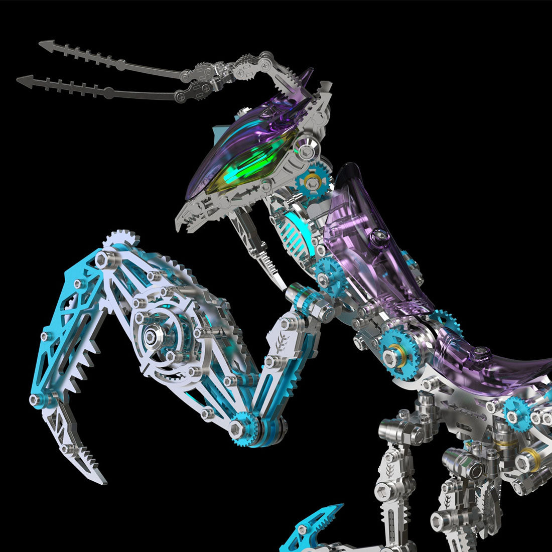 Mechanical Punk Mantis 3D Metal Model Kits DIY 1000+PCS Pre-sale
