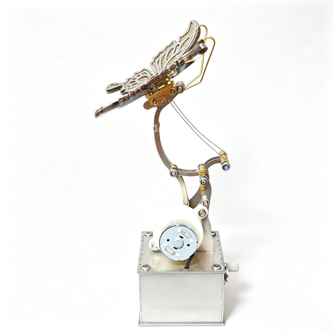 Mechanical Winged Insect 3D Metal Model Kit Steampunk Kinetic Sculpture with Moving Wings