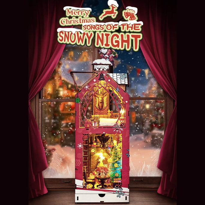 Merry Christmas Snowy Night Book Nook Kits 2024