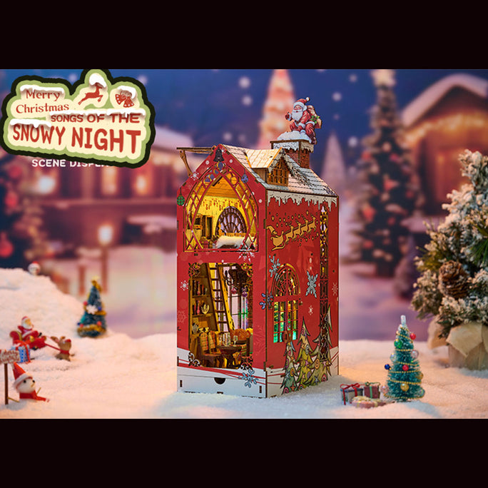 Merry Christmas Snowy Night Book Nook Kits 2024