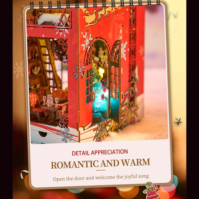 Merry Christmas Snowy Night Book Nook Kits 2024
