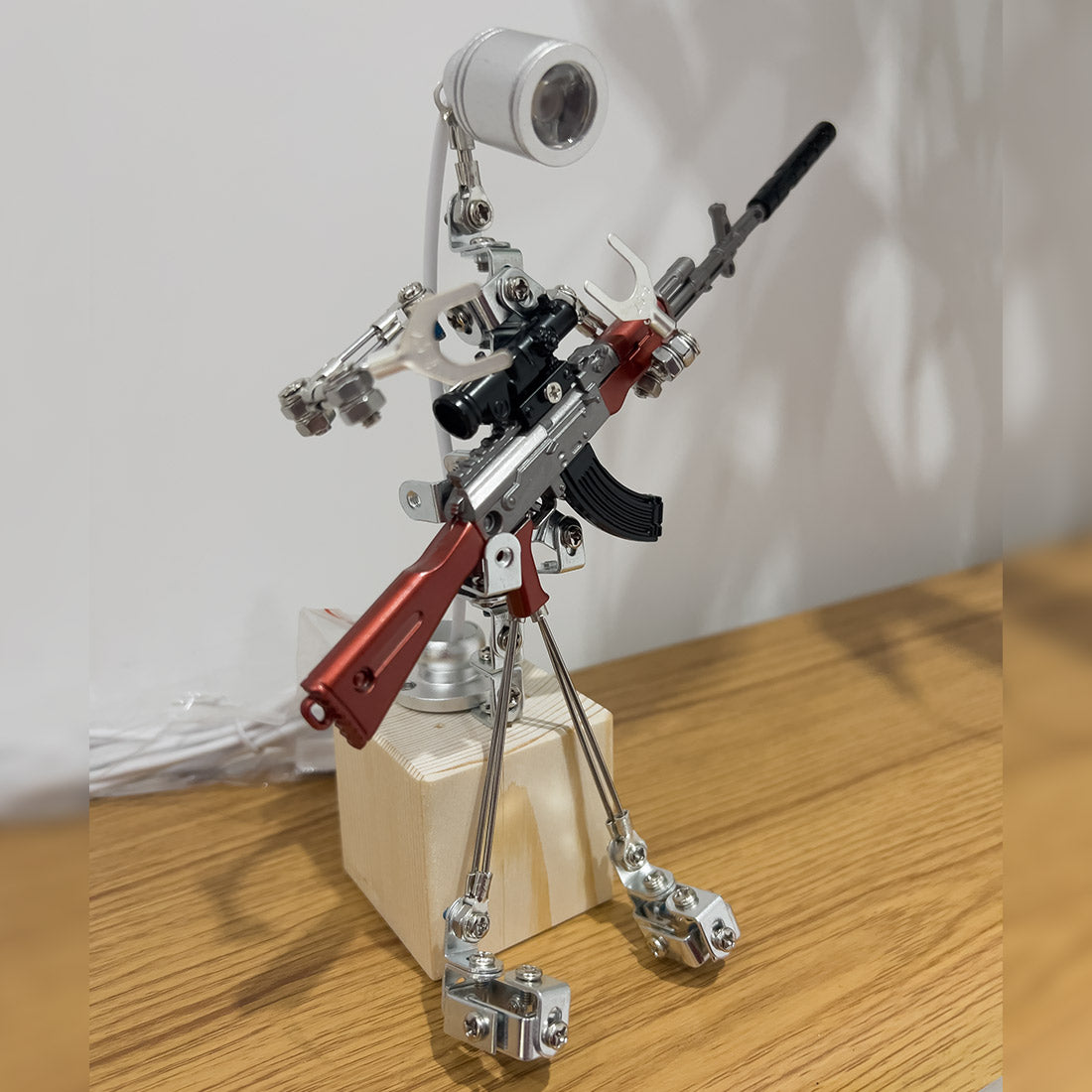 Metal Armored Lamp Man Model