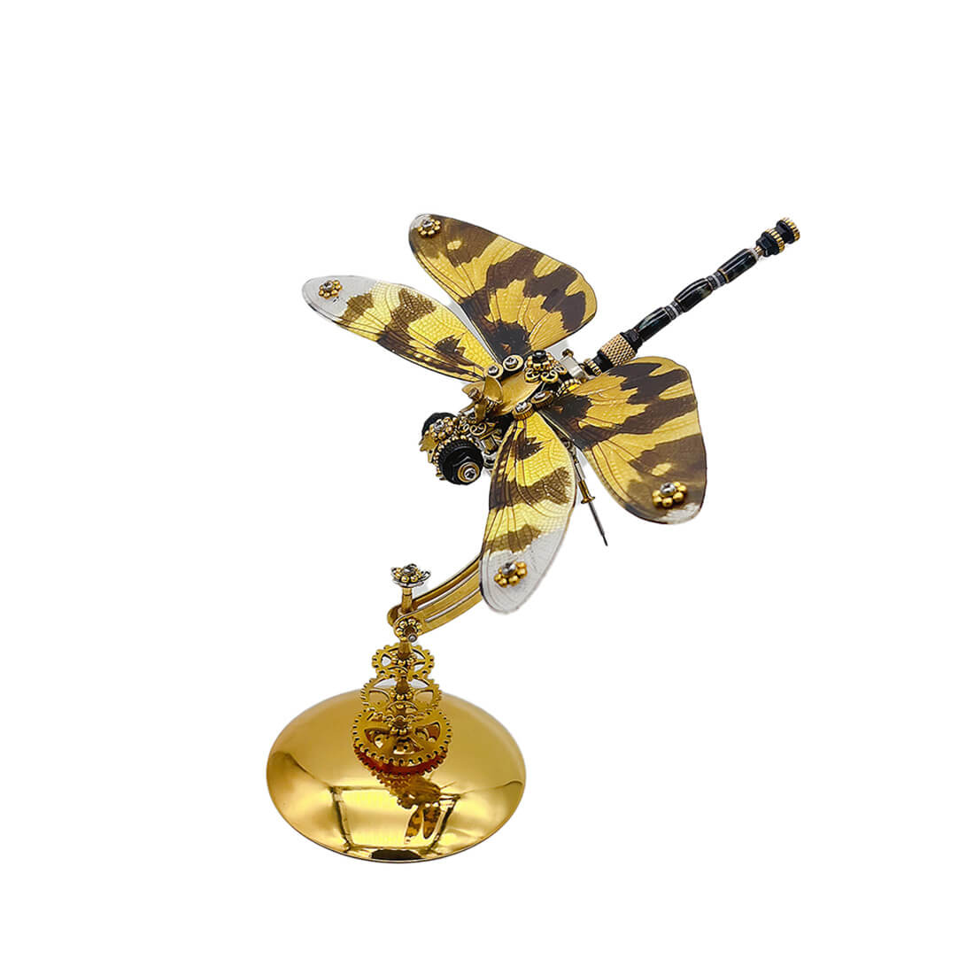 Metal Assembly Colorful Dragonfly Model 3D DIY Punk Insect Assembly Model Creative Ornament (200+PCS)