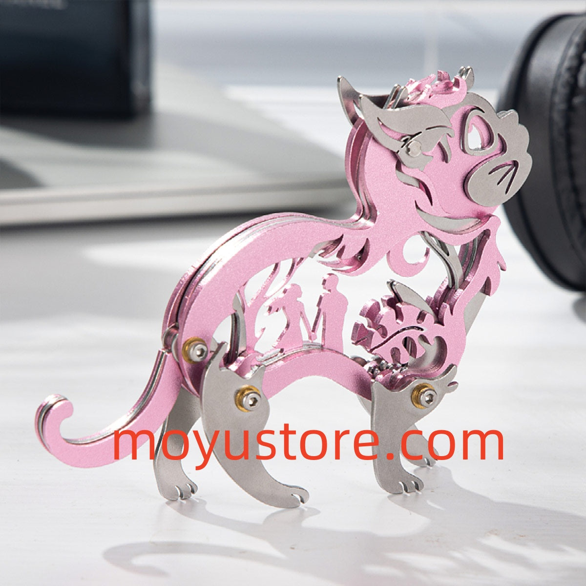 Mini 3D Metal Ragdoll Cat Assembly Model Building Kit for Kids Cat Lov