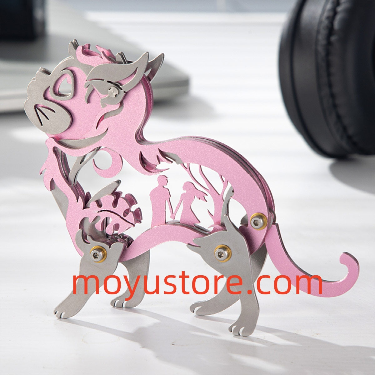 Mini 3D Metal Ragdoll Cat Assembly Model Building Kit for Kids Cat Lov