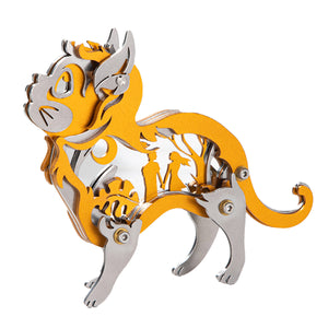 Mini 3D Metal Ragdoll Cat Assembly Model Building Kit for Kids Cat Lov