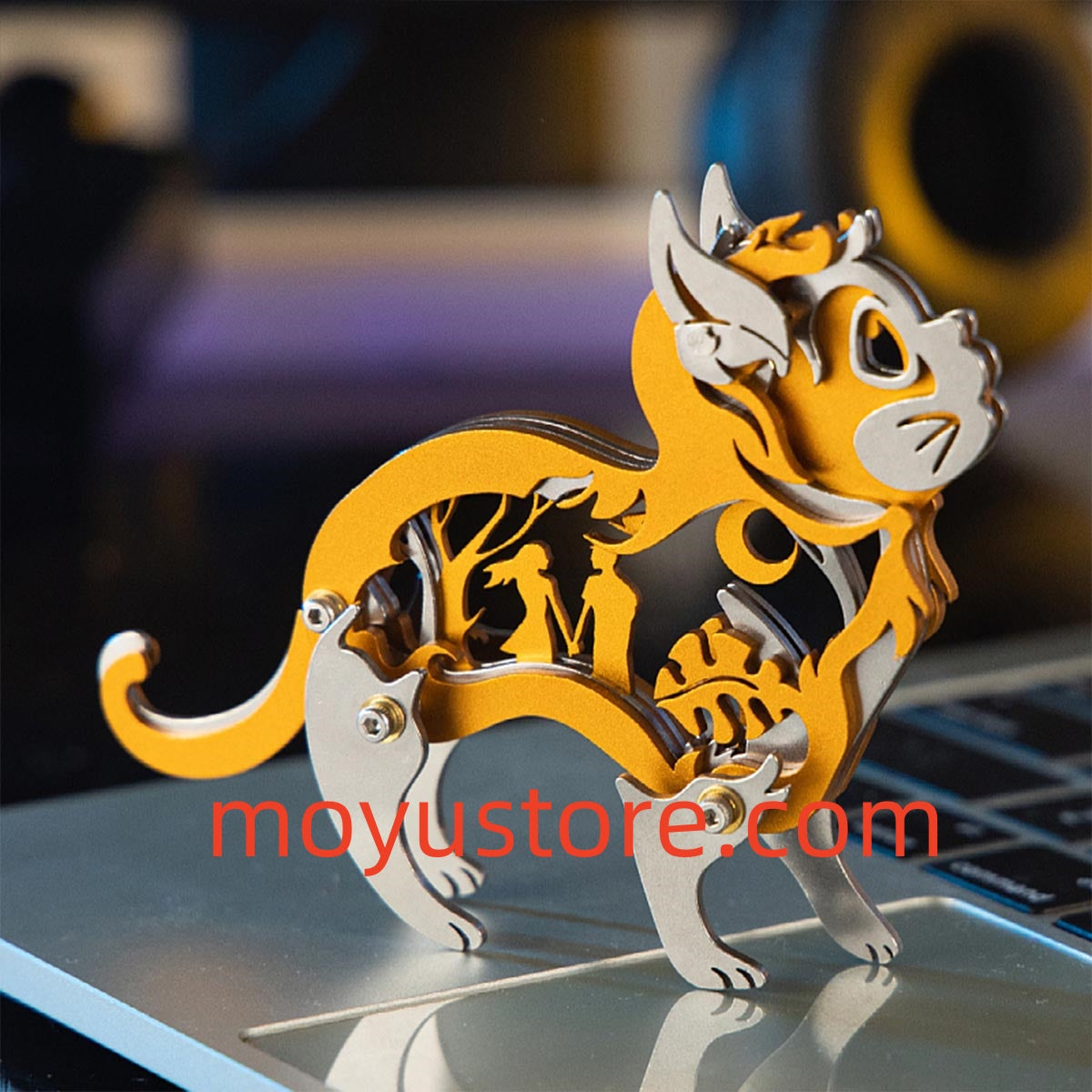 Mini 3D Metal Ragdoll Cat Assembly Model Building Kit for Kids Cat Lov