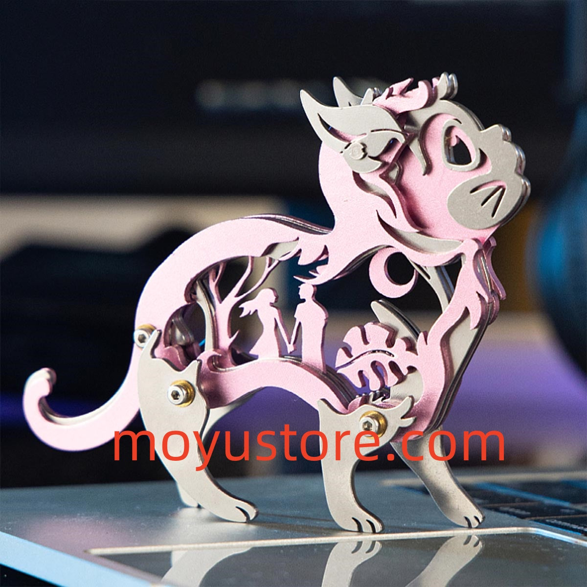 Mini 3D Metal Ragdoll Cat Assembly Model Building Kit for Kids Cat Lov