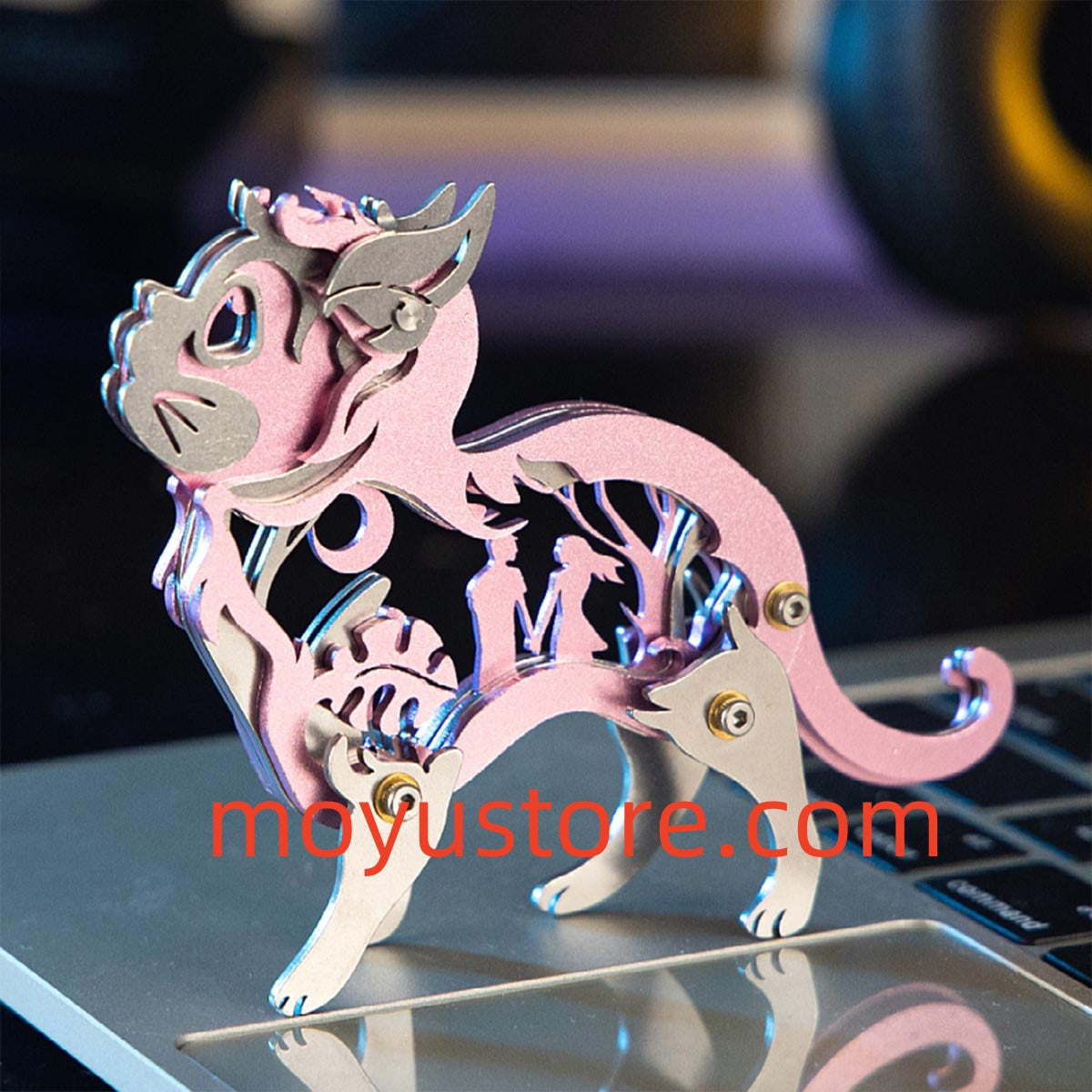Mini 3D Metal Ragdoll Cat Assembly Model Building Kit for Kids Cat Lov