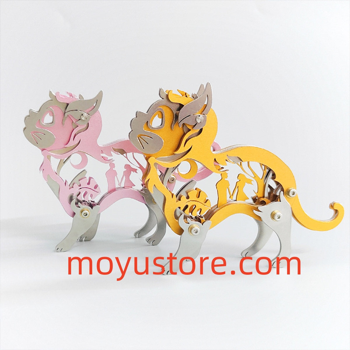 Mini 3D Metal Ragdoll Cat Assembly Model Building Kit for Kids Cat Lov