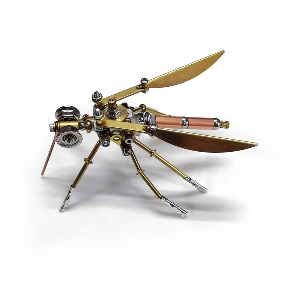 Metal Insect Project Mosquito 3D DIY Steampunk Mechanical Insect Metal Assembly Model (100+