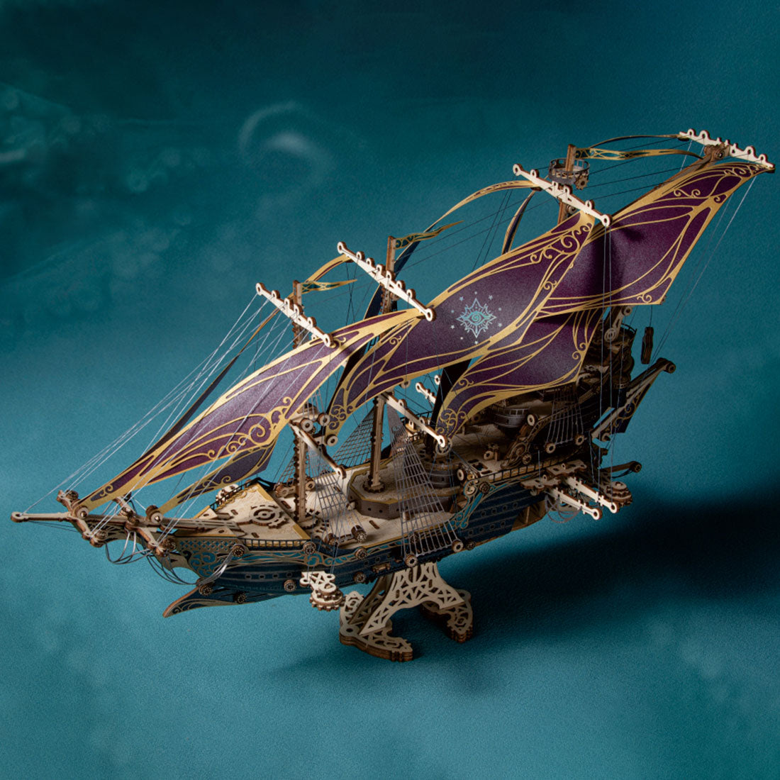 Mysteries Pirate Ship of Future 3D Wooden Puzzle Kits