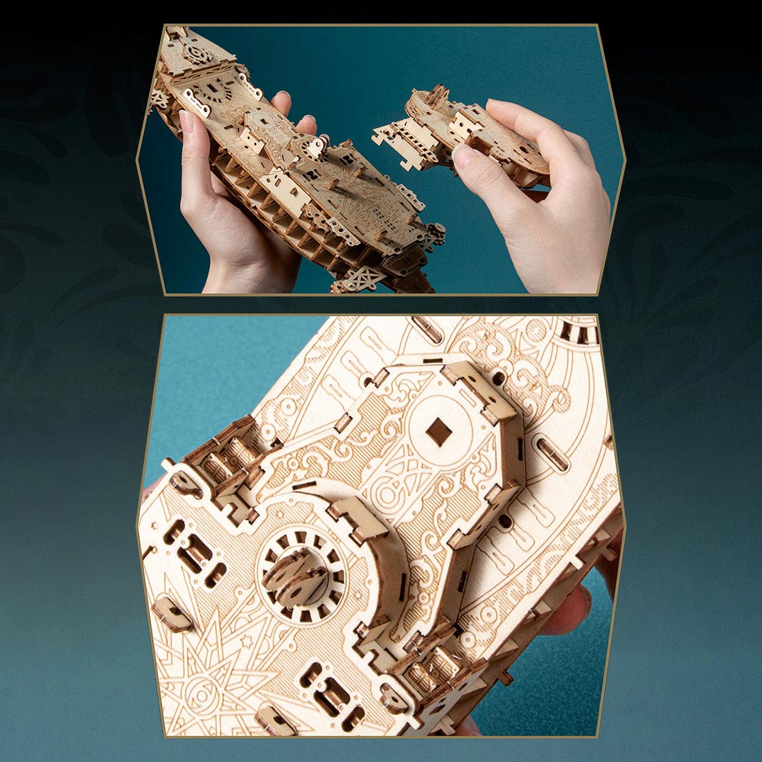 Mysteries Pirate Ship of Future 3D Wooden Puzzle Kits