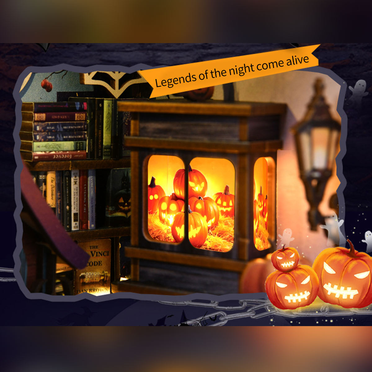 Mystery Witch’s House 3D Wooden DIY Book Hook Kit – Build Your Own Halloween Story