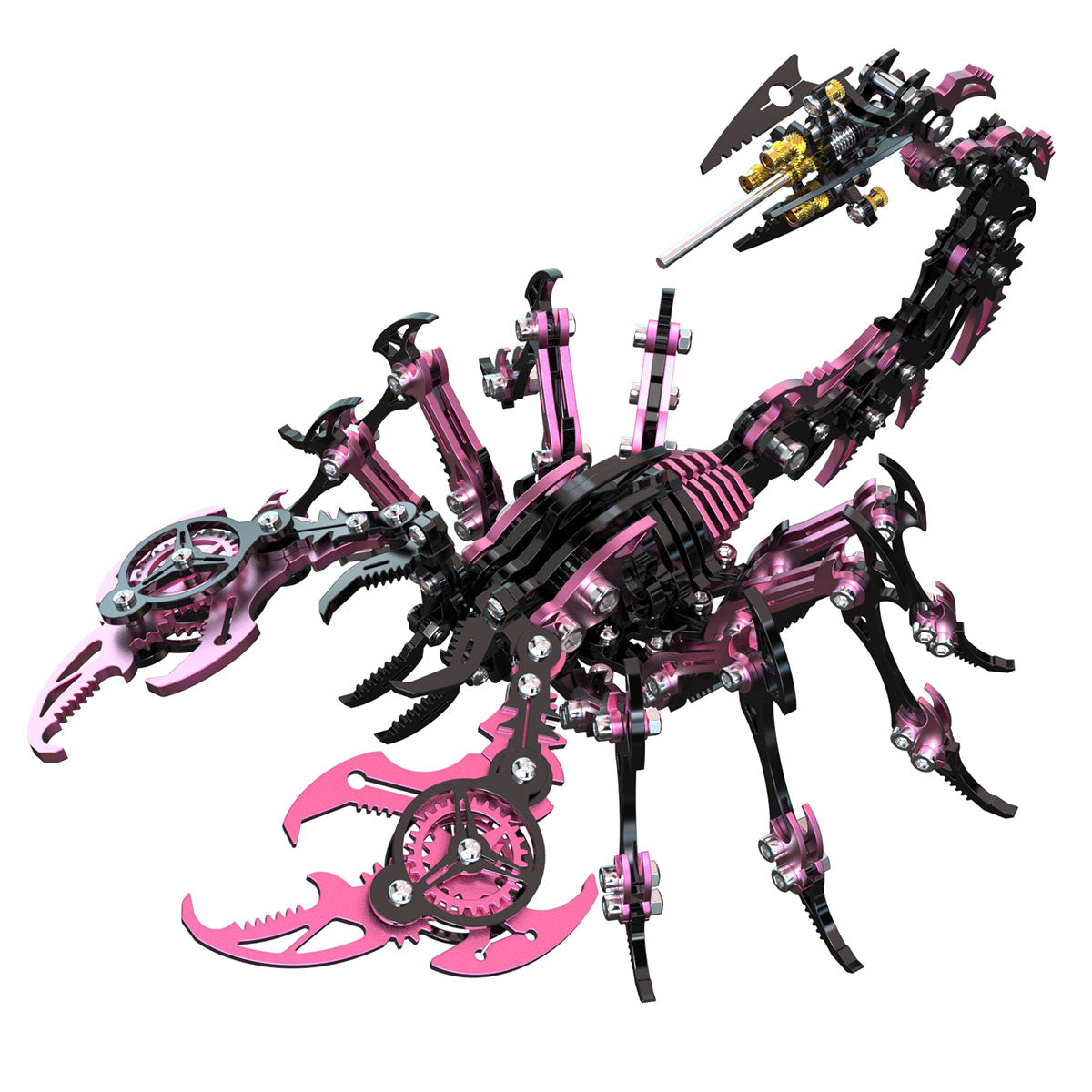 Colorful 3D Metal Puzzle Scorpion DIY Model Kit Premium Version
