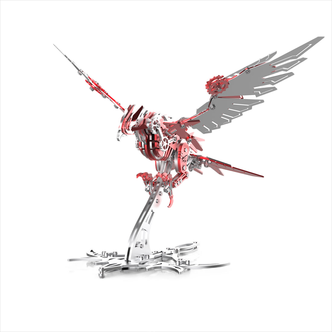 3D Metal Falconry Predator Mechanical Assembly Bird Model DIY Kits