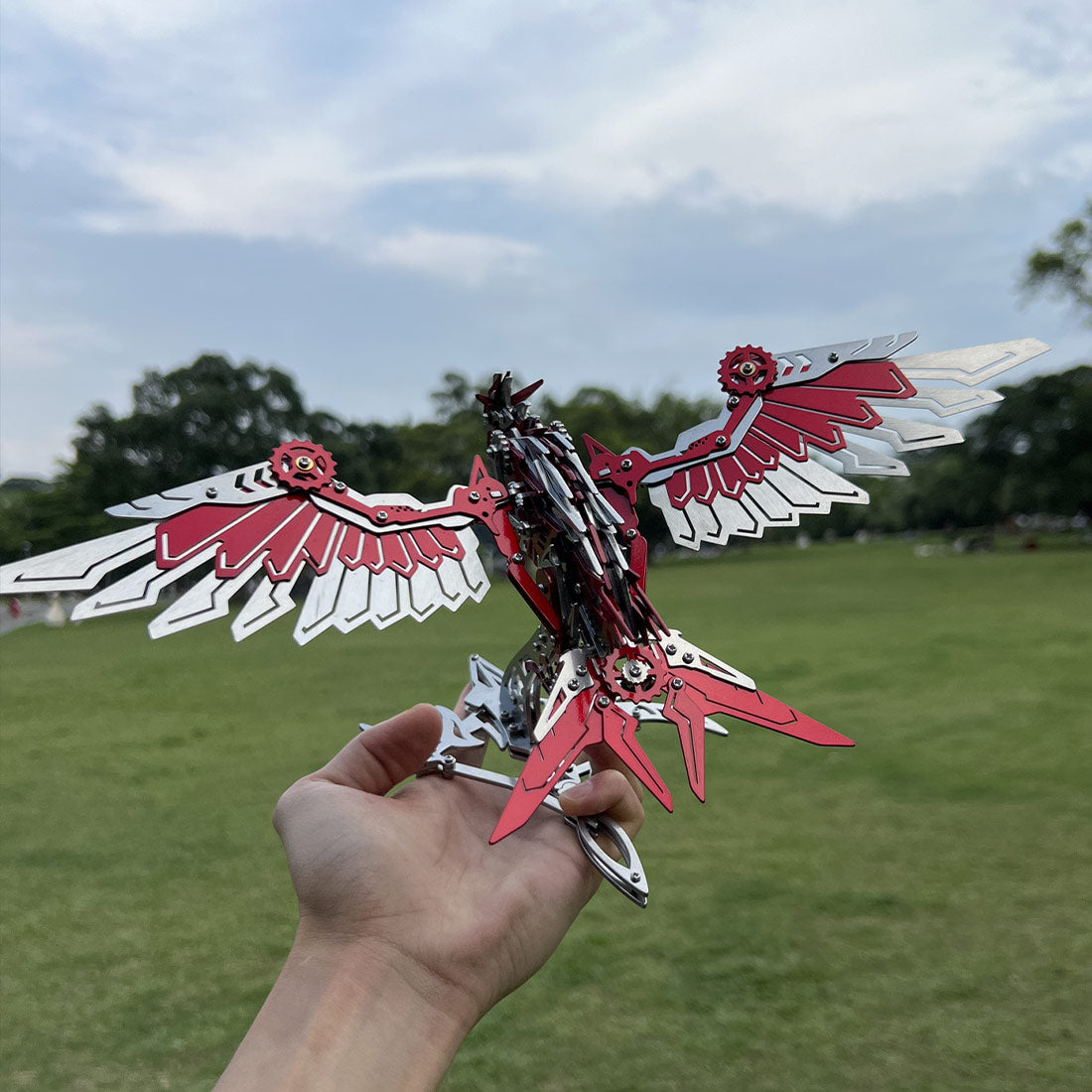 3D Metal Falconry Predator Mechanical Assembly Bird Model DIY Kits