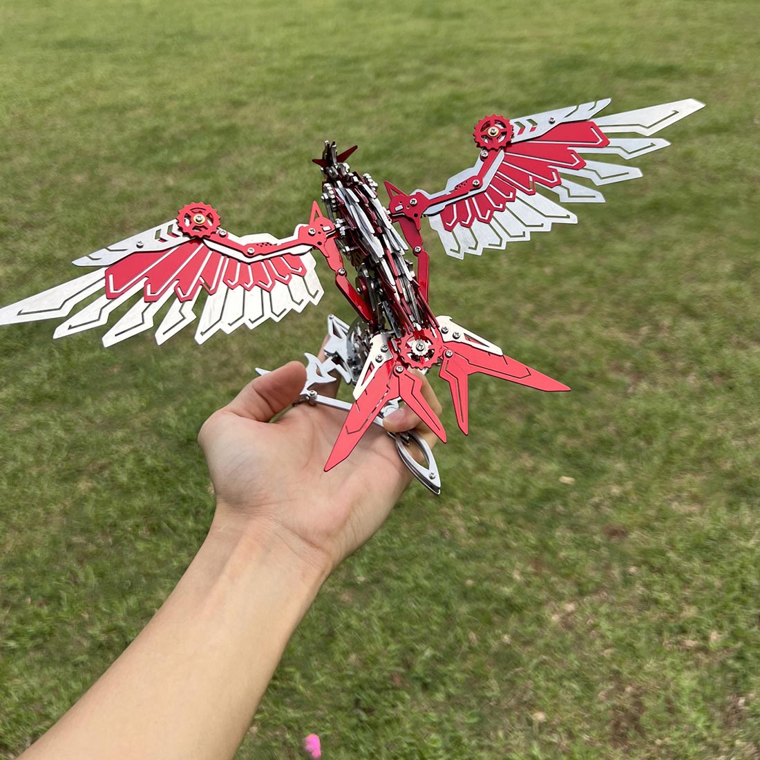 3D Metal Falconry Predator Mechanical Assembly Bird Model DIY Kits