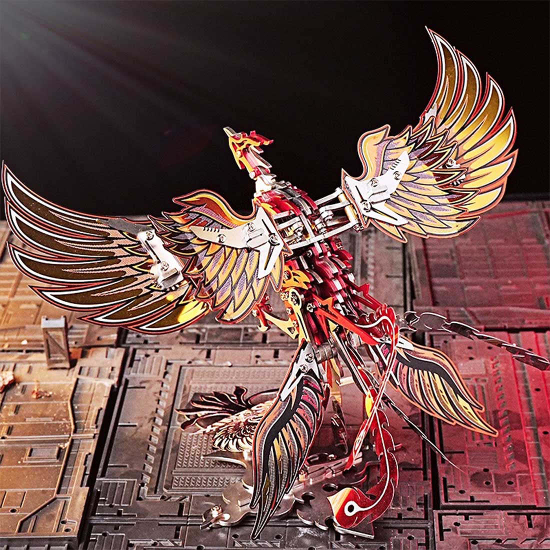 Rise of the Phoenix Born of Fire 3D Metal Mechanical Kinetic Phoenix Model Kits