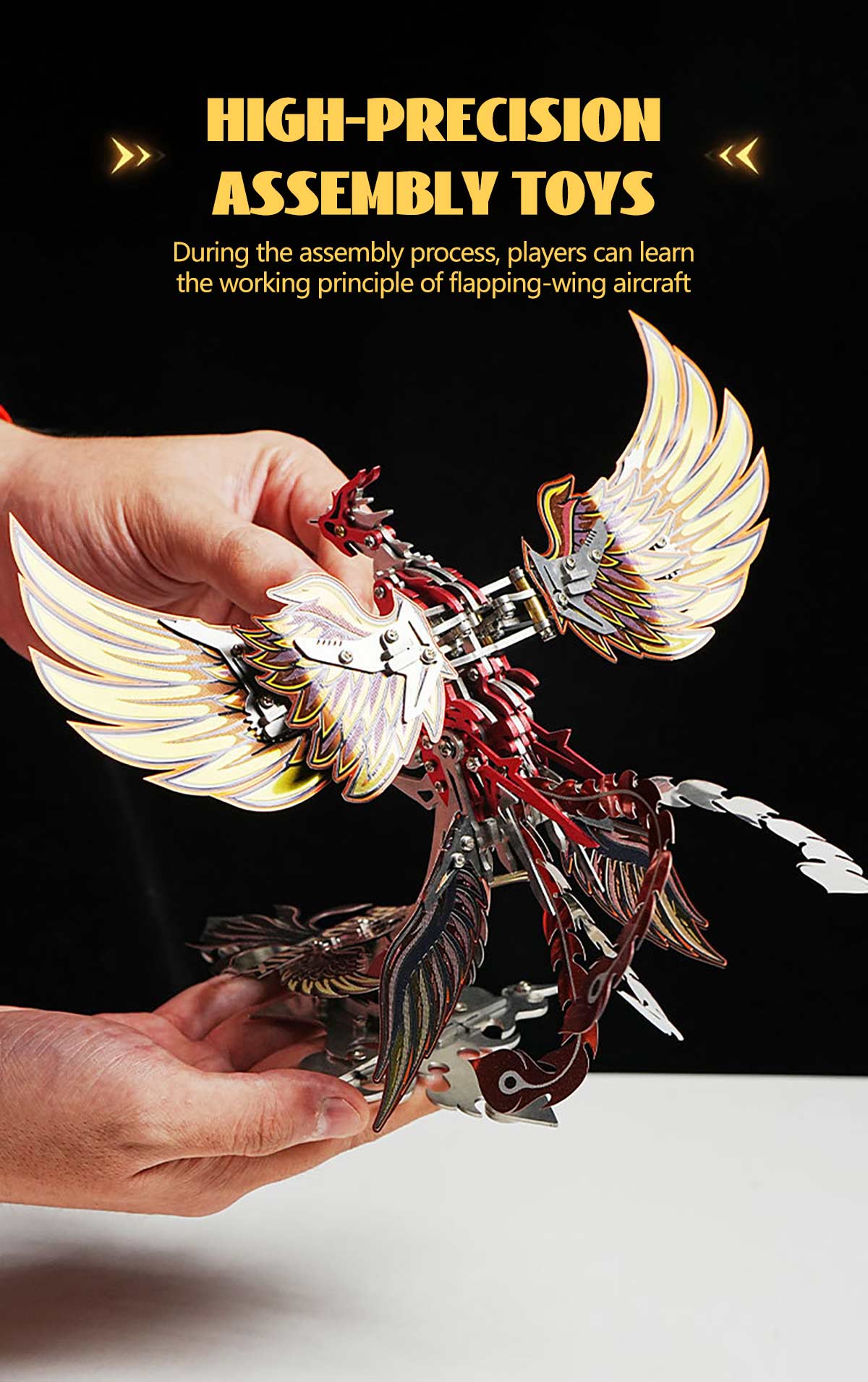 Rise of the Phoenix Born of Fire 3D Metal Mechanical Kinetic Phoenix Model Kits