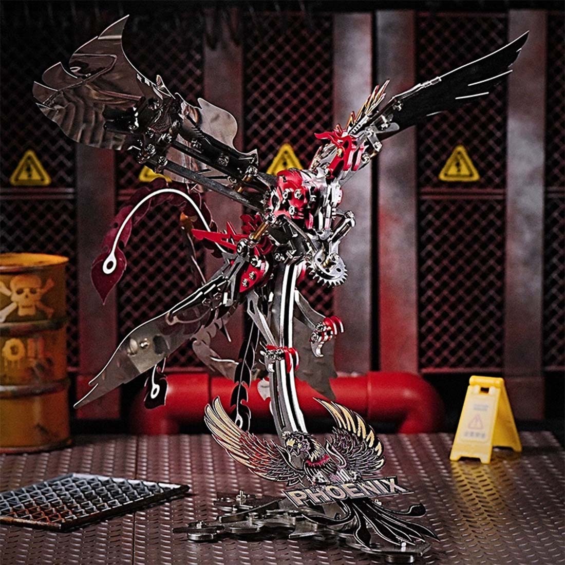 Rise of the Phoenix Born of Fire 3D Metal Mechanical Kinetic Phoenix Model Kits