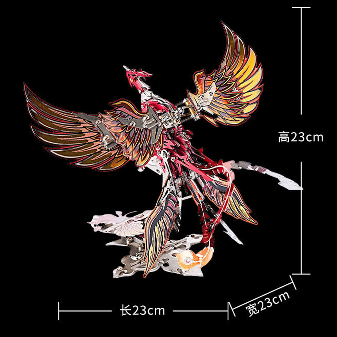 Rise of the Phoenix Born of Fire 3D Metal Mechanical Kinetic Phoenix Model Kits