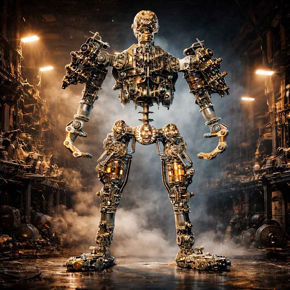 Skeleton Order – The Industrial Revenant 3D DIY Metal Mech Skeleton Model Kit (1250 PCS)