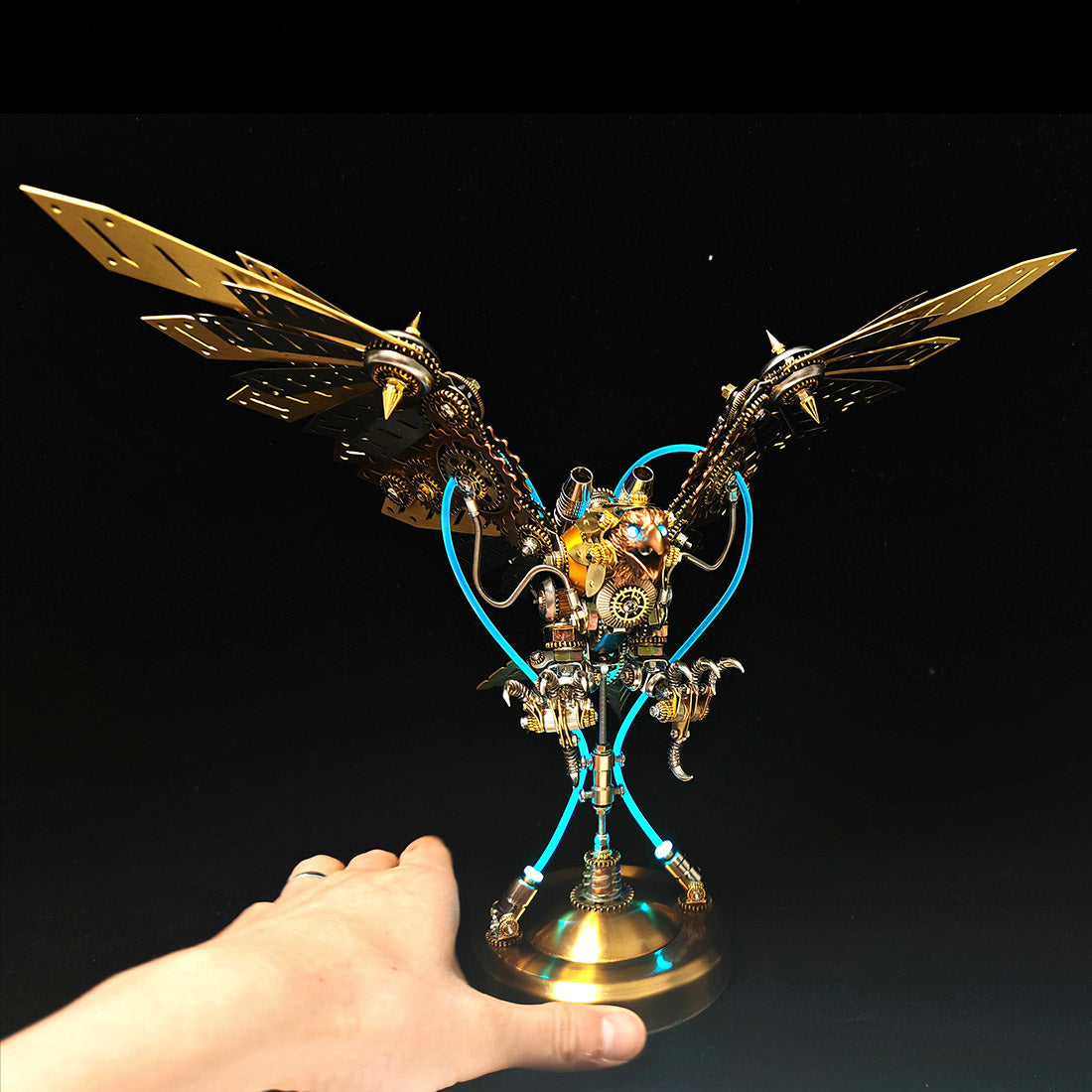 Steampunk DIY 3D Metal Eagle Model Kits Difficult Puzzle 650PCS