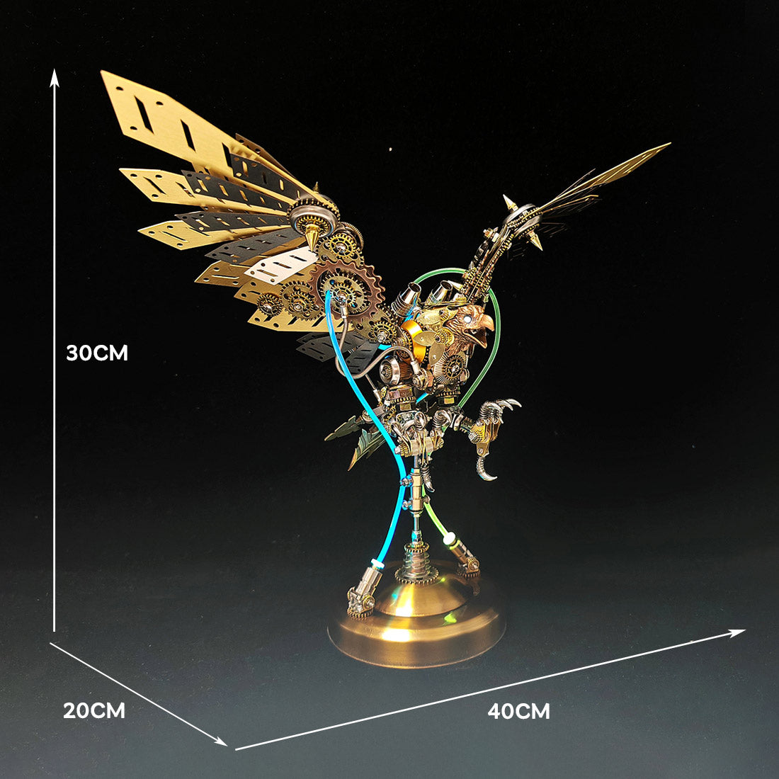Steampunk DIY 3D Metal Eagle Model Kits Difficult Puzzle 650PCS