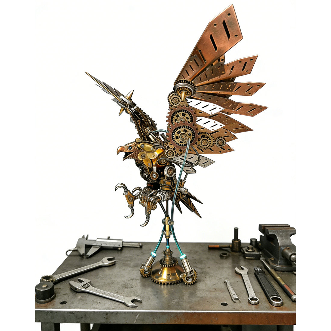 Steampunk DIY 3D Metal Eagle Model Kits Difficult Puzzle 650PCS