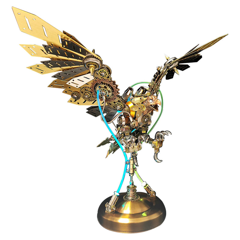 Moyustore Steampunk DIY 3D Metal Eagle Model Kits Difficult Puzzle 650PCS