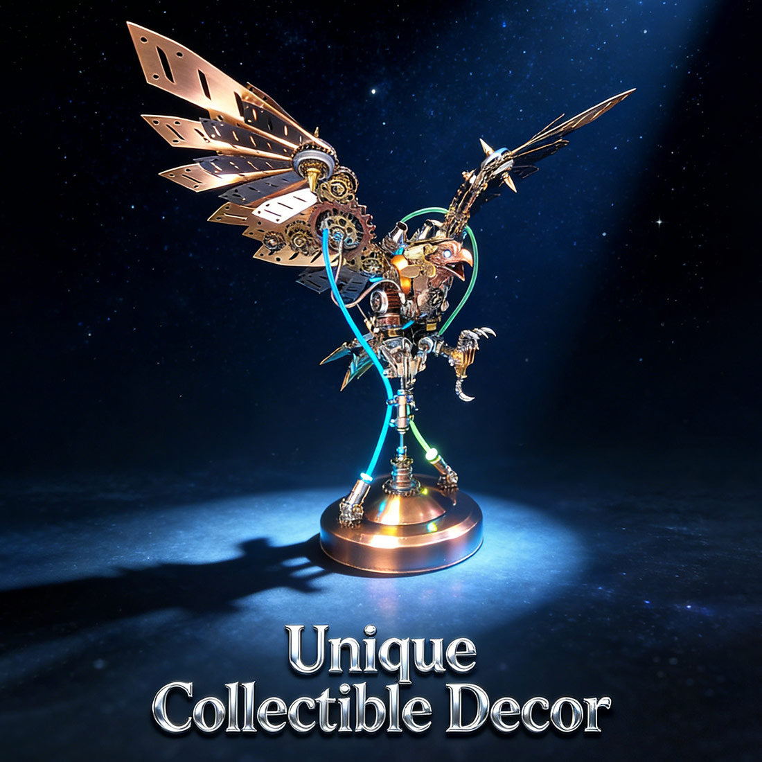 Steampunk DIY 3D Metal Eagle Model Kits Difficult Puzzle 650PCS