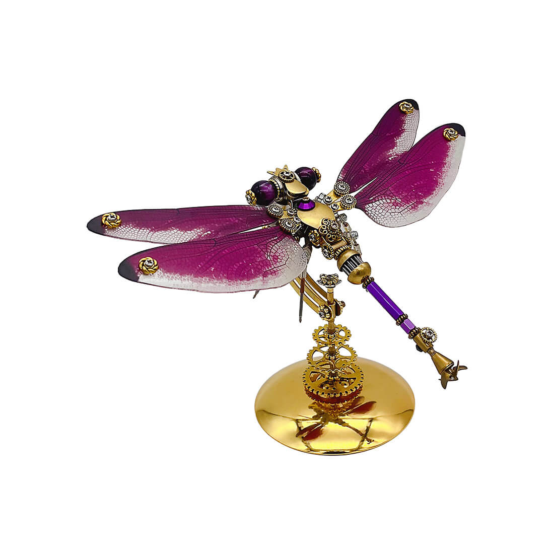 Steampunk Elegant Dragonfly 3D Mechanical Insect DIY Assembly Model (2